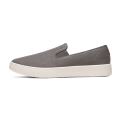 Men's Canvas Cruiser Slip On - Anthracite (Natural White Sole)