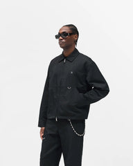 Nylon Overshirt - Jet Black