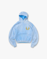 Represent X Belstaff Born To Bike Hoodie - Mid Blue