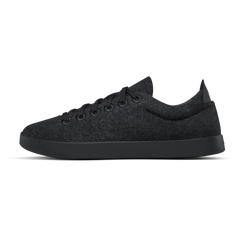 Men's Wool Pipers - Natural Black (Black Sole)