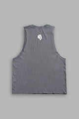 Dama De Las Rosas V2 Tommy Muscle Tee In Slate Gray