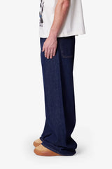 Raw Baggy Rave Denim - Washed Indigo