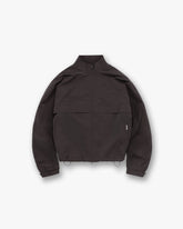 Initial Nylon Track Jacket - Coffee