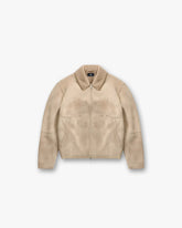 Faux Shearling Jacket - Cafe