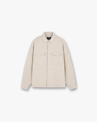 Textured Long Sleeve Shirt - Champagne