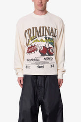 Criminal L/S Thermal Shirt - White