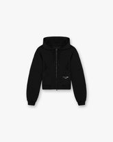 247 Training Hoodie Zip Front - Black