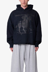 Moth Eaten Hoodie - Black