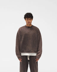 Initial Boxy Sweater - Coffee