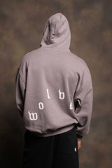 Dama De Las Rosas Bishop Hoodie In Pale Gray