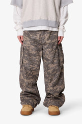 Ultra Baggy Mega Cargo Pants - Digi Camo