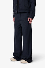 Pinstripe Bootcut Trouser - Black/White