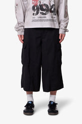 Extra Long Cargo Shorts - Black