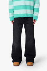 Kick Flare Denim - Washed Black