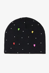 Rhinestone Beanie - Black