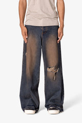 Baggy Rave Denim - Rust