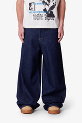 Raw Baggy Rave Denim - Washed Indigo