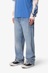 Ultra Baggy Reconstructed Denim - Washed Blue