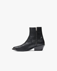 Michael Zip Boot Leather - Black