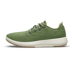 Men's Wool Runner Mizzles - Thunder Green (Natural White Sole)