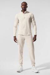 Men's Conquer 1/4 Zip Reform Long Sleeve - Bone
