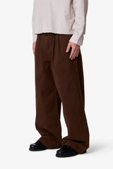 Twill Barrel Trouser - Brown