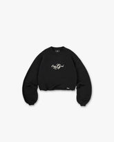 EngLAnd Cropped Sweatshirt - Jet Black