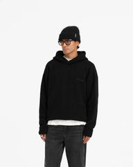 Heavy Boucle Hoodie - Jet Black
