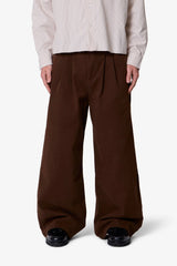 Twill Barrel Trouser - Brown