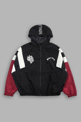 Lobo Chopper Brolic Track Jacket In Black/Cherry Red