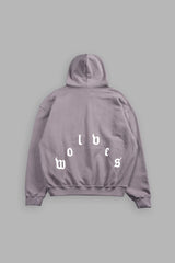 Dama De Las Rosas Bishop Hoodie In Pale Gray
