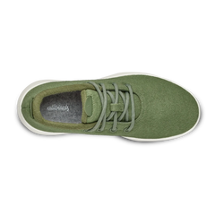 Men's Wool Runner Mizzles - Thunder Green (Natural White Sole)