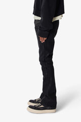 B729 Waxed Denim - Black