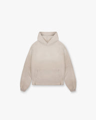 Stepped Hem Hoodie - Oat