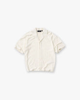 All Over Print Towel Shirt - Aged White