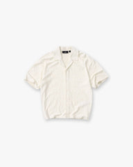 All Over Print Towel Shirt - Aged White