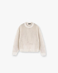 Open Gauge Knit Sweater - Off White