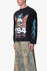 Gem Skull L/S Tee - Black
