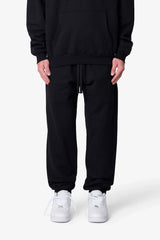Heavy Basic Sweatpants - Black