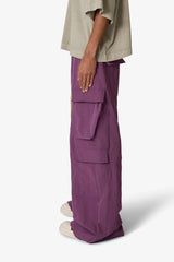 Rave Double Cargo Pants - Mauve