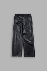 Wolf Pyramid Axel Low Rise Leather Pant In Black