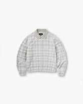 Cord Zip Flannel Shirt - Mineral