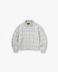 Cord Zip Flannel Shirt - Mineral