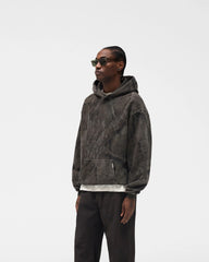 Initial Overdye Realtree® Oversized Hoodie - Overdyed Black