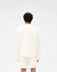 Waffle Long Sleeve T-Shirt - Flat White
