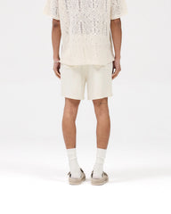 Knitted Panel Short - Antique White