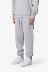 Heavy Basic Sweatpants - Marled Grey