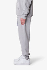 Heavy Basic Sweatpants - Marled Grey