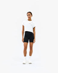 247 Perforated Cropped Training T-Shirt - White