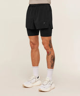 RUNNING ELITE 2-IN-1 5" SHORTS - Black